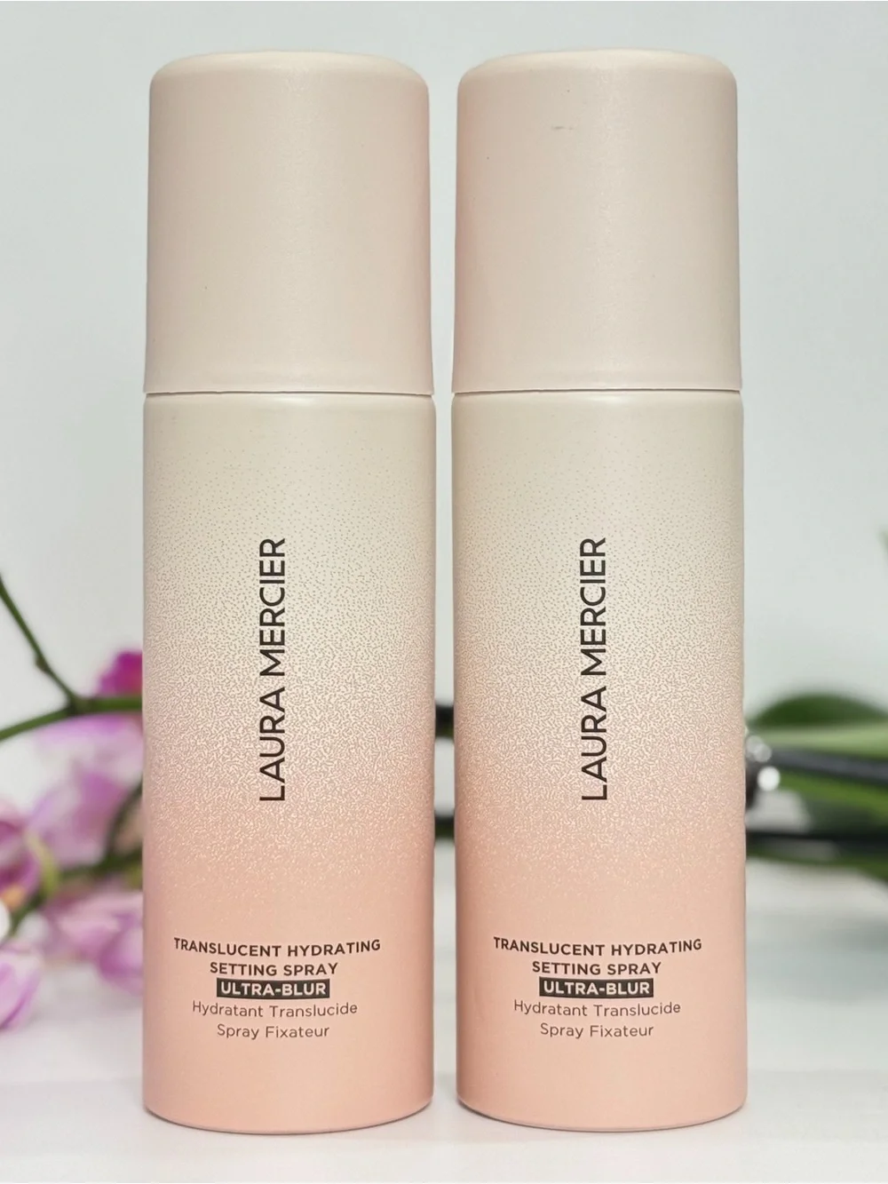 Laura Mercier Translucent Hydrating Setting Spray Ultra-Blur Bundle (2) NEW